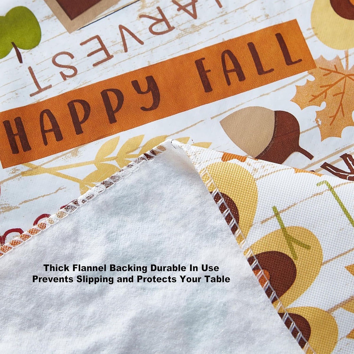 Newbridge Happy Thanksgiving Turkey 60x120 Inch Rectangle Vinyl Tablecloth