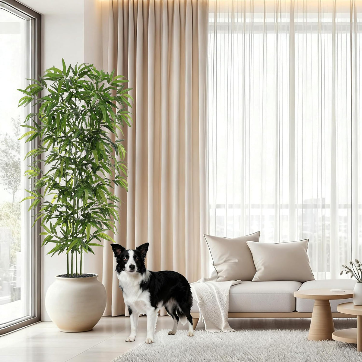 artificial bamboo tree: 6ft fake bamboo plant faux, view 9