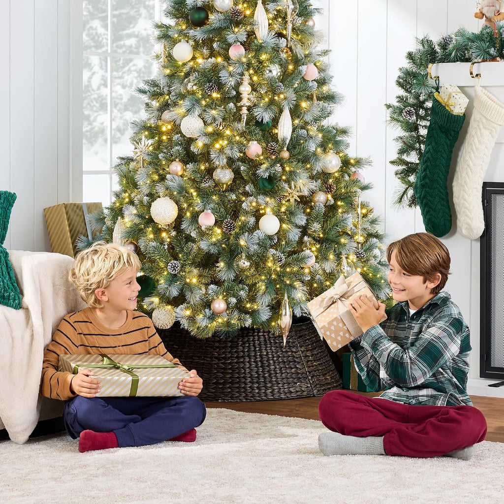 best choice products 7.5ft pre-lit scotch pine christmas, package contents