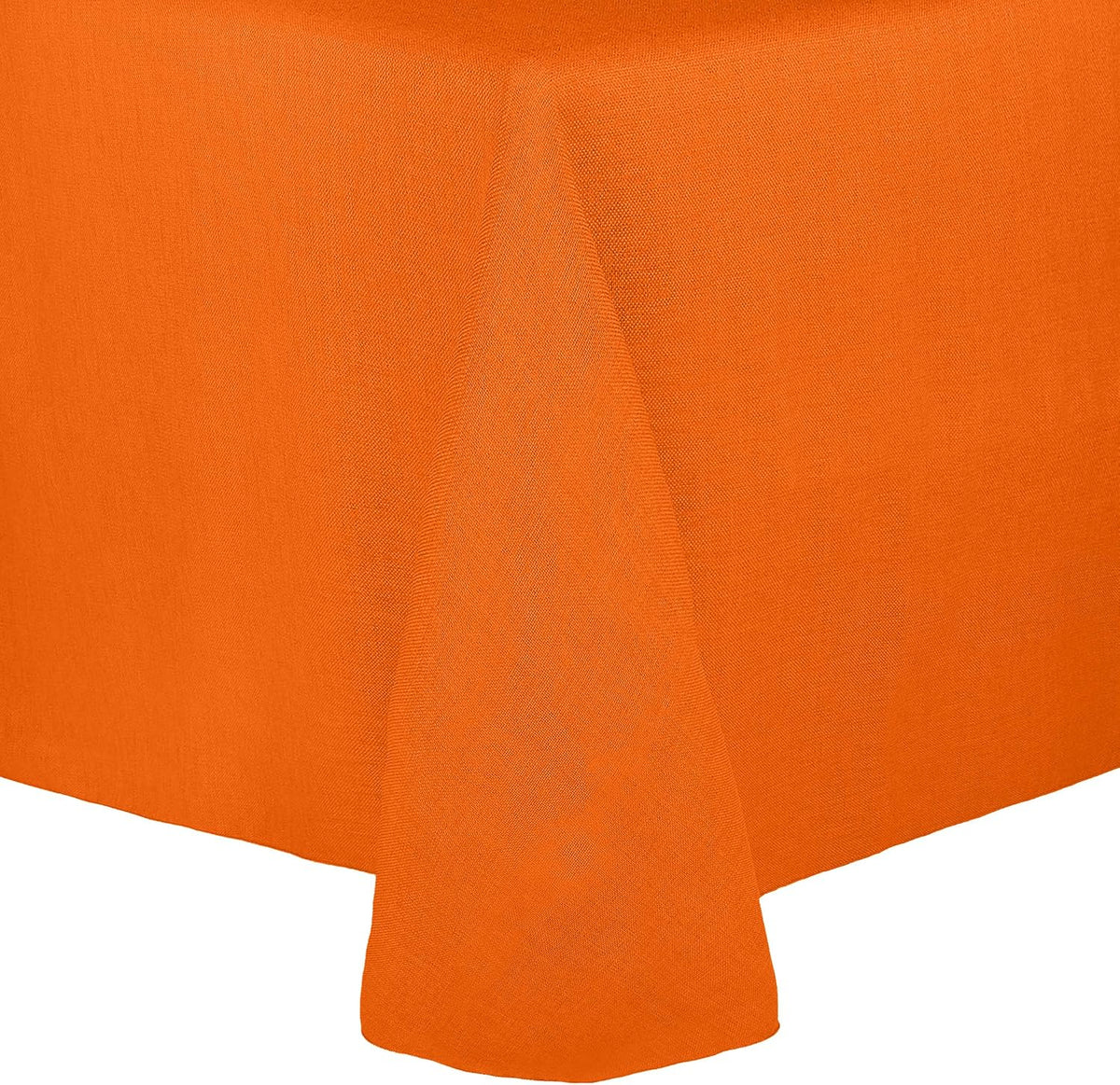 Ultimate Textile 60 x 84-Inch Oval Faux Burlap Tablecloth, Orange, 10 Pack