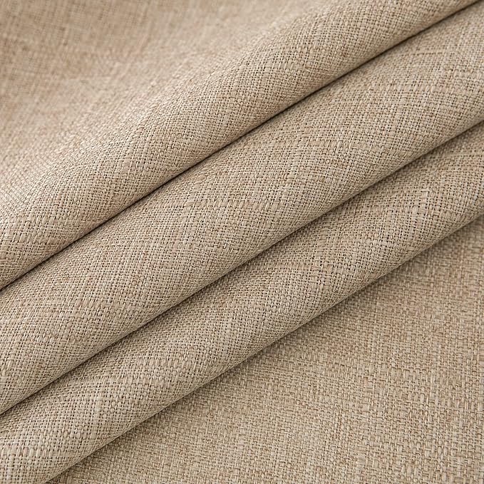 NLMUVW Linen Tablecloth for Rectangle Tables 102 Inch Burlap Textured Table Cloth Water Resistant Farmhouse Rustic Table Cover for Kitchen Dining Coffee, 54 x 102 Inch