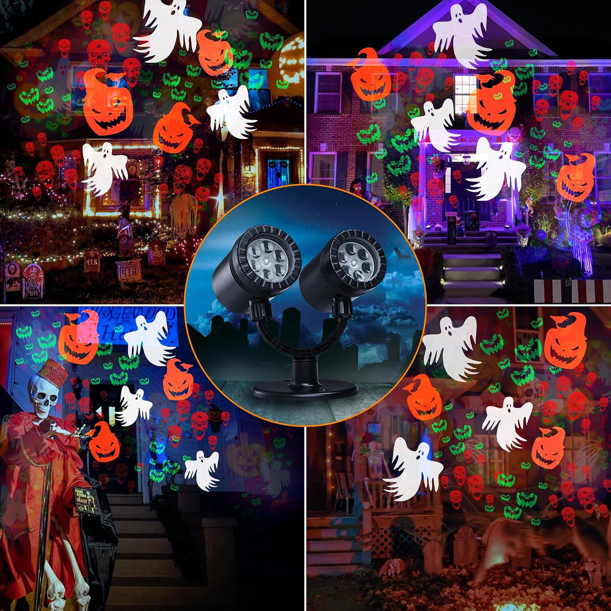 Halloween Lights Projector, Halloween Decorations Lighting Projector, with Ti...