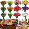 zeyune 48 bundles artificial flowers for outdoors uv, main product view