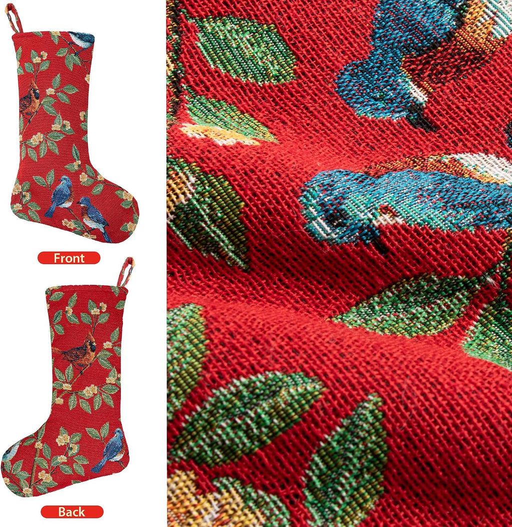 LUBOT Kilim Christmas Stockings Set of 5 Large Family Xmas Stocking 20" Handmade Boho Rustic Country Vintage Woven Stocking Fireplace Hanging Decor 5 Pack