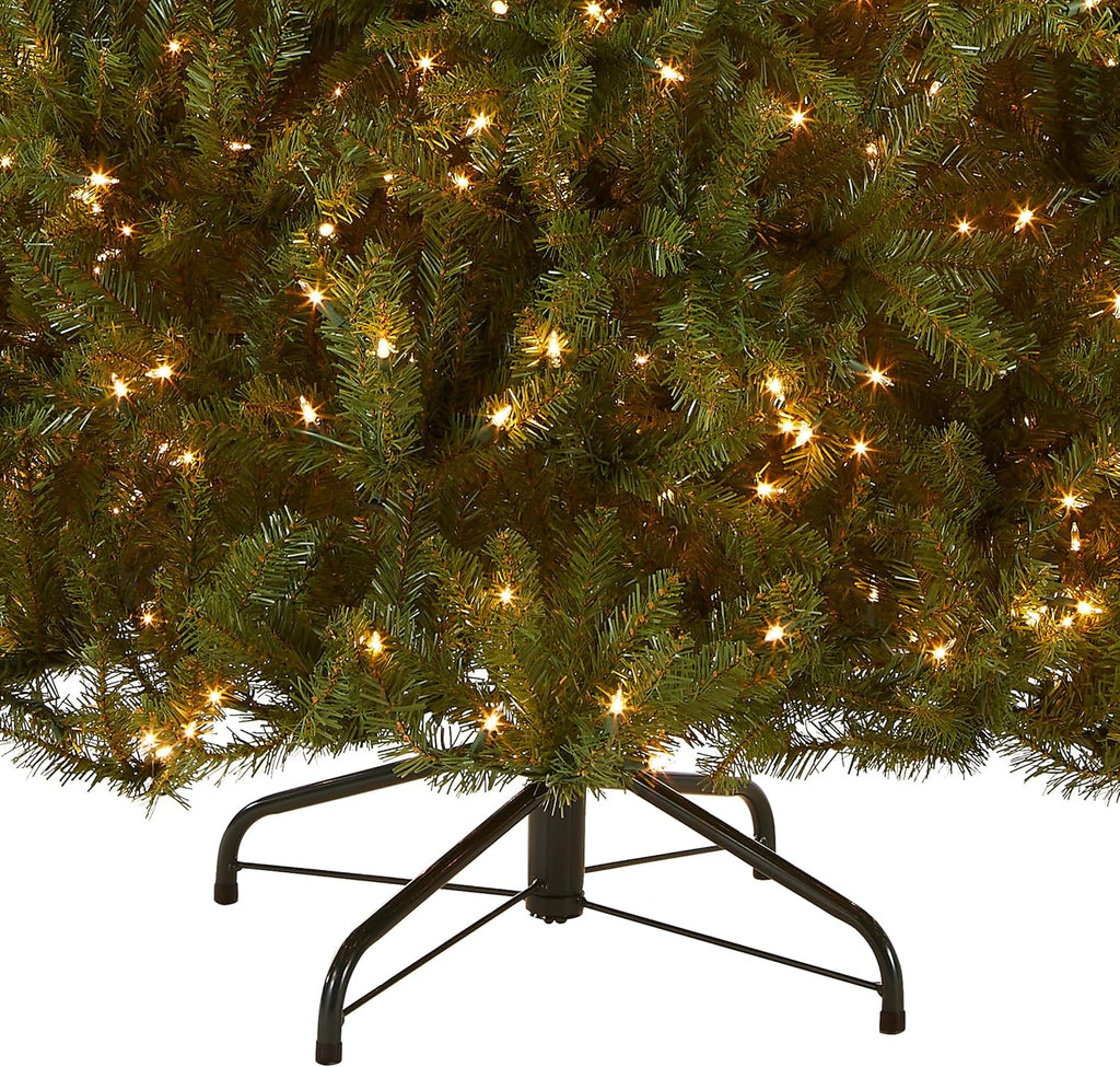 national tree company 6ft pre-lit dunhill fir artificial, close-up detail