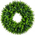 whanley 24 inch artificial boxwood wreath for front, main product view