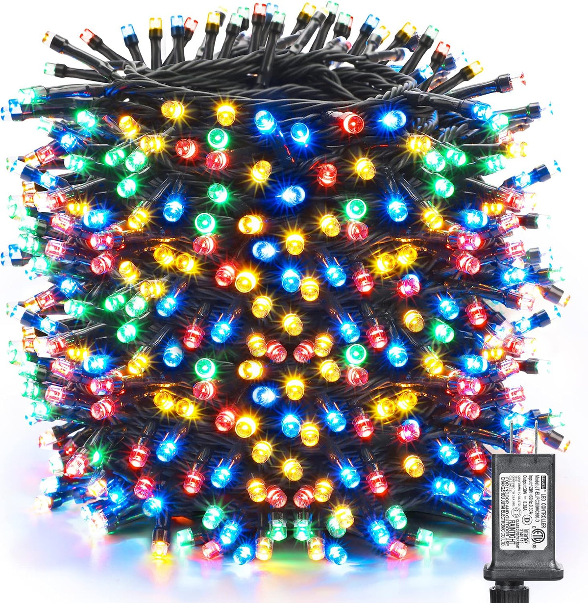 toodour christmas lights outdoor, 328ft 1000 led string, main product view