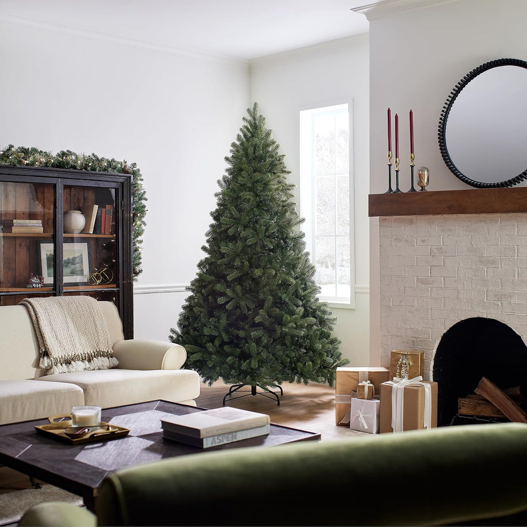national tree company 7.5ft unlit downswept douglas fir, side view
