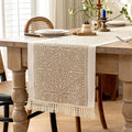 Table Runners 63 Inches,Waterproof Boho Table Runner with Tassel Fringe,Table Runner for Party Coffee Table