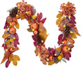 decorbyhannah 6ft fall garland for mantle with lights, main product view