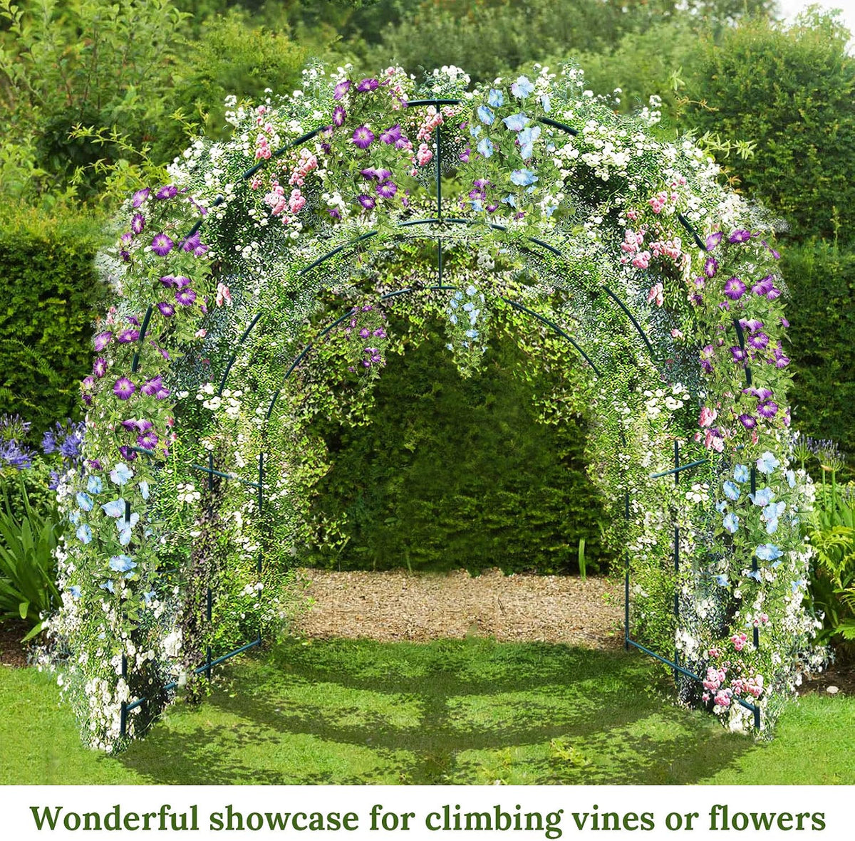 YardGrow Large Garden Support Arch Pergola Frame( 6.5 x 7 x 7.2ft)