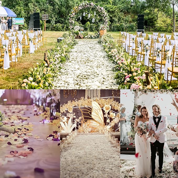 1000 Pcs Artificial Silk Rose Petals Decoration Wedding Party Color Pink