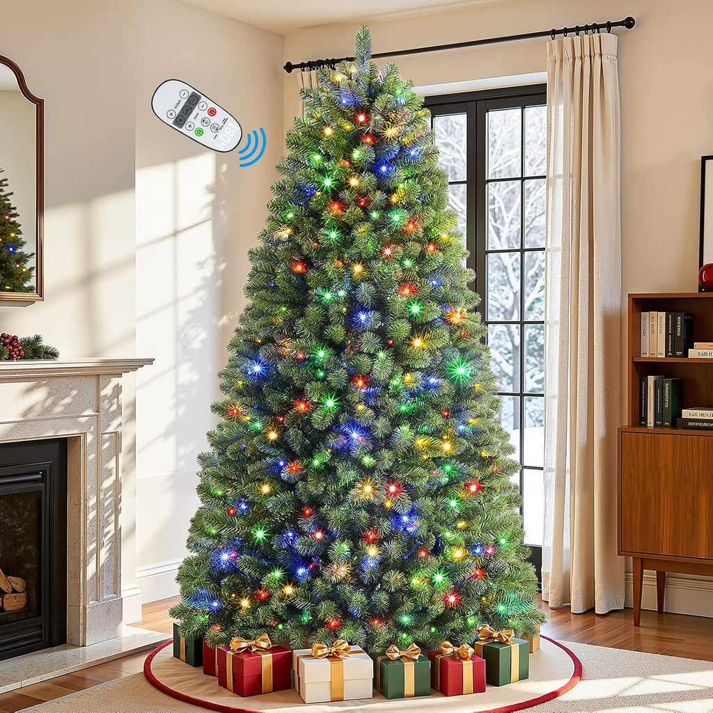 alupssuc 6ft classic spruce artificial prelit christmas tree, main product view