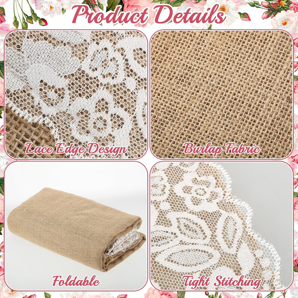 Natural Burlap Wedding Runner Aisle for Wedding Ceremony Burlap Aisle Runner ...