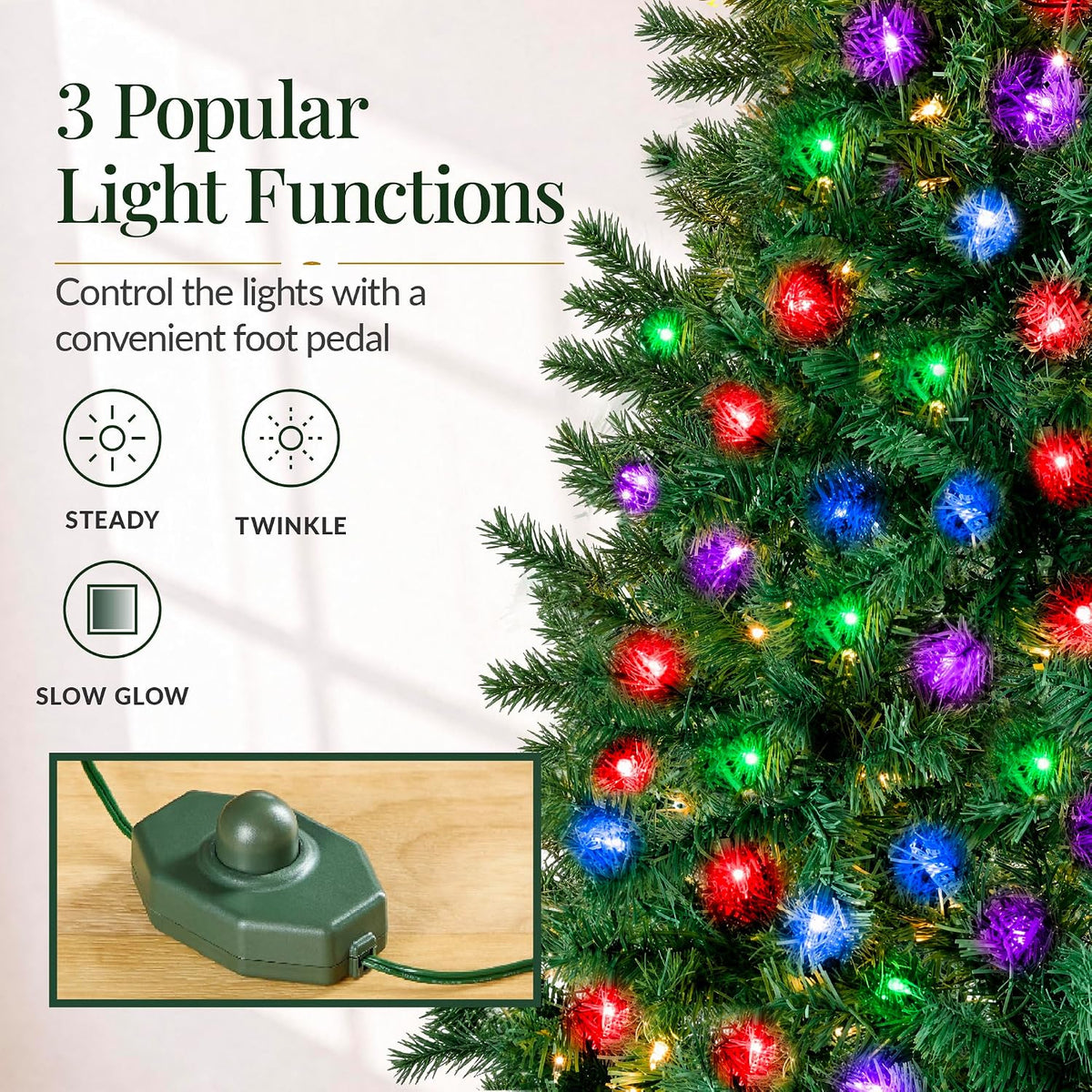 best choice products 6ft pre-lit christmas tree w/twinkling showing dimensions