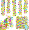TURNMEON 5 Strings Total 75 Ft Easter Tinsel Garlands Decorations with Colorful Easter Eggs Metallic Streamers Hanging Fringe Garland Easter Decorations Outdoor Indoor Home Party, Each 15 Ft by 6"