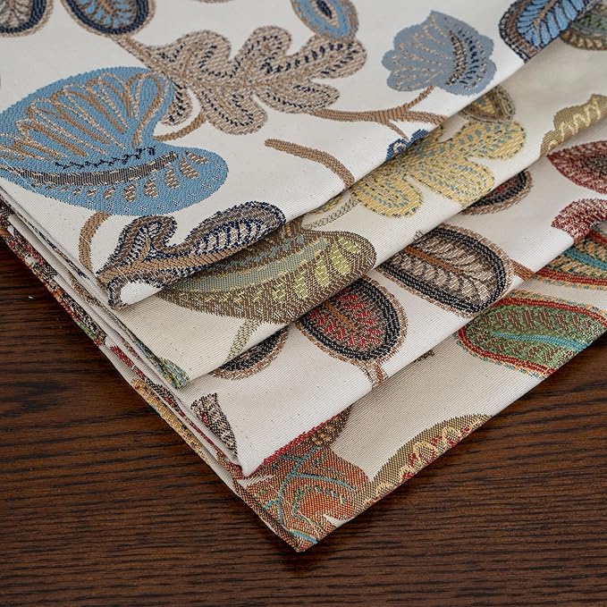 Mika Home Tropical Leaf Table Runner for Home Decor 13X72 Inches Coral Brown Seasonal Dining Table Decoration for Home