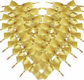 50pcs 3-1/2" Metallic Gold Satin Ribbon Bows with Twist Ties for Gift Wrapping Packing Christmas Decoration (Metallic Gold)