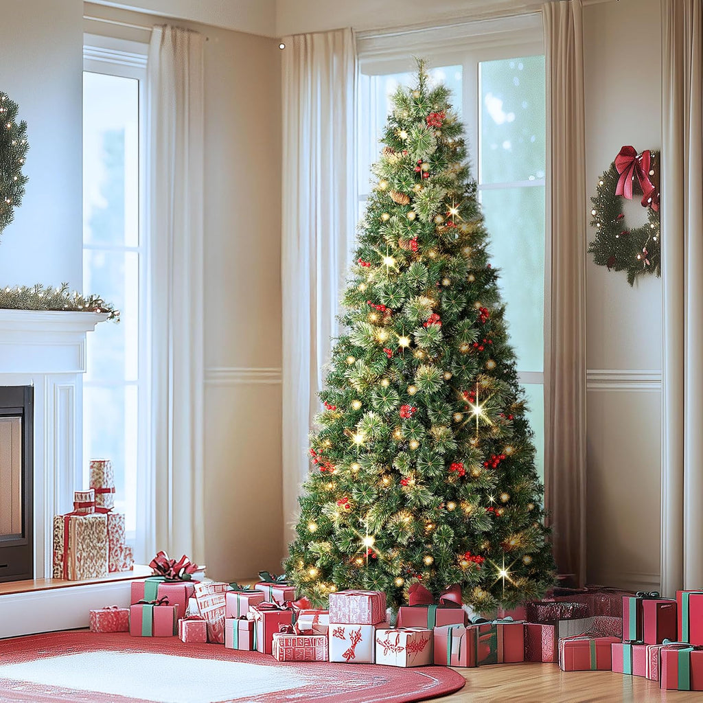 oasiscraft christmas tree, 6 ft prelit pop up on a desk or shelf