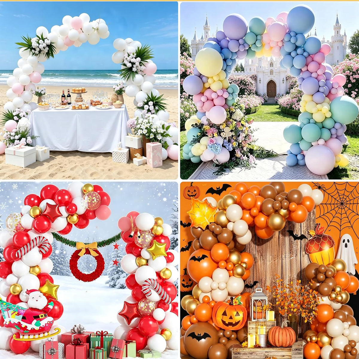 balloon arch kit,adjustable 8.2ft & 6ft half balloon on a desk or shelf