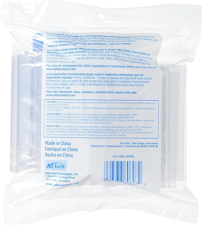 Adtech W229-14ZIP50 4 inch Glue Sticks,