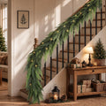 12ft 1pcs prelit realistic faux pine cedar garland, main product view