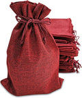 supply friend 50 red burlap gift bags with, main product view