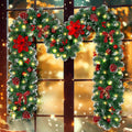 doiown christmas garland with lights,9ft prelit christmas garland, main product view