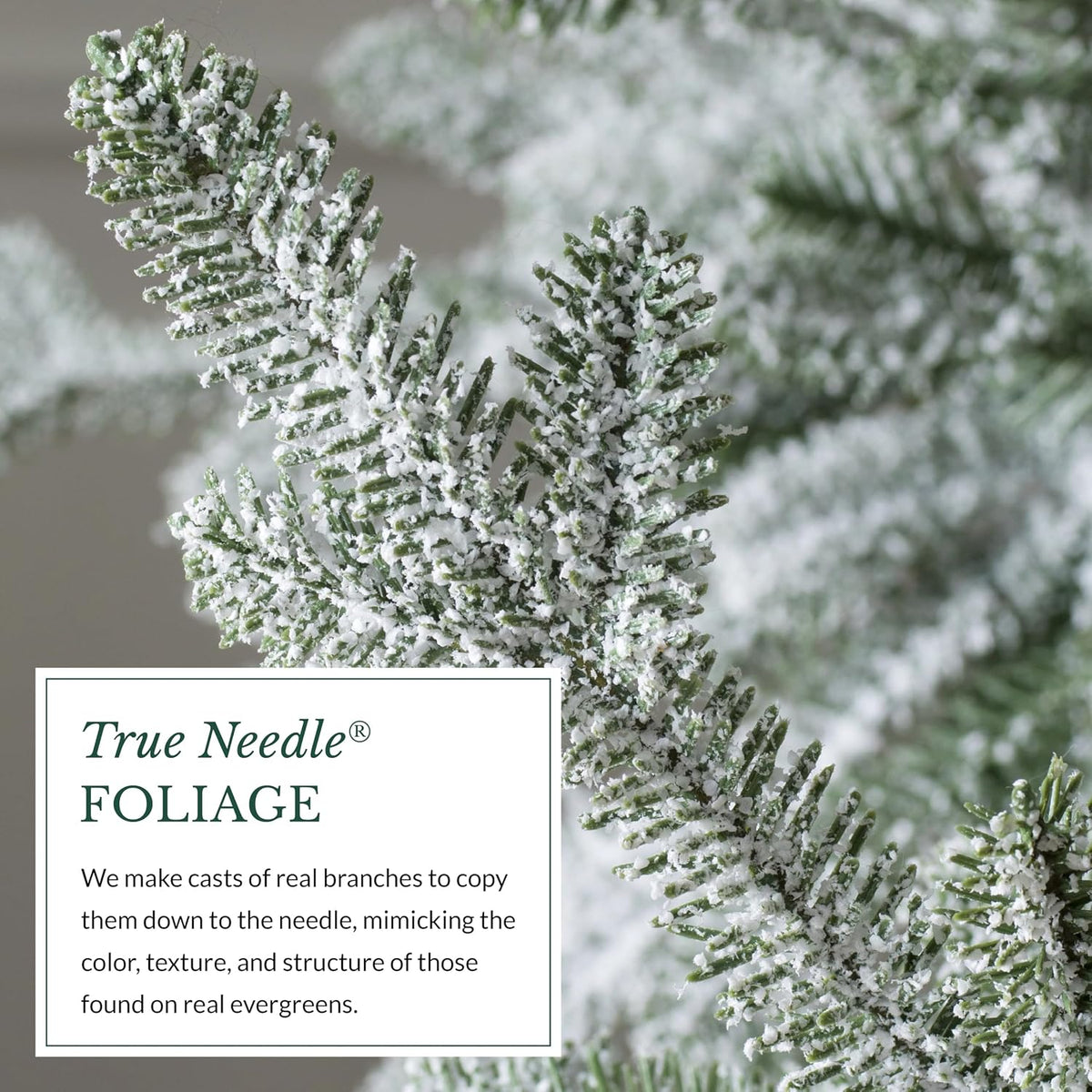 Balsam Hill Frosted Alpine Balsam Fir - Snow-Kissed Artificial Christmas Tree...