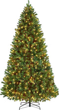 yaheetech 9ft pre-lit christmas tree with 850 warm, main product view