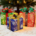 atdawn set of 3 lighted gift boxes christmas, main product view