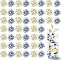 50 PCS Artificial Floating Beads for Centerpieces & Vase Fillers - Navy Blue&Gold 8+3mm String Beads, Faux Pearl Strings for Wedding, Party, Crafts, and Home Decoration
