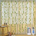 JMEXSUSS Vine Lights for Bedroom, 200 LED Vines Fairy Lights, Artificial Ivy Leaf Light for Wall Curtain Wedding Party Christmas Indoor Decor, 6.5ft x 6.5ft with Remote