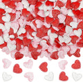 MARFOREVER Valentine's Day Felt Confetti, Glitter Heart Decorations, Foam Hearts, Romantic Shape Balls Sprinkles for Wedding, Valentines, Galentine's Day Supplies