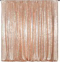 Poise3EHome Rose Gold Sequin Backdrop,8FT x 10FT Sequin Photography Backdrop Curtain for Party Decoration