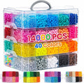 pony beads kit, 40 colors rave kandi beads, main product view