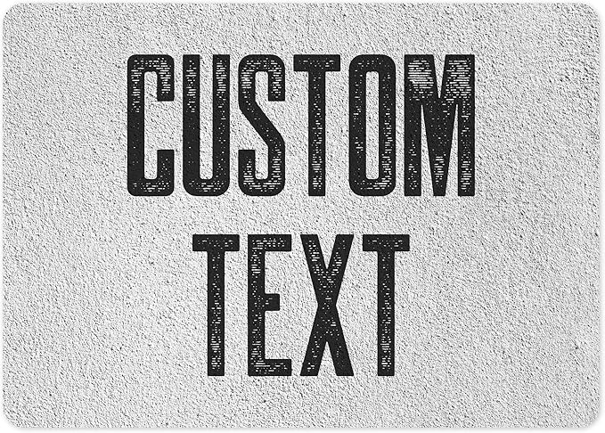 Custom Sign, Custom Street Sign, 11 Font Colors, 13 Font Styles, 4 Hole Options, 22 Sizes, 10x14 Inches, Rust Free DiBound, Fade Resistant, Made in USA by My Sign Center (Concrete)