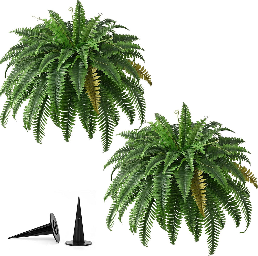 45in fake ferns- large artificial plants outdoor, uv on a desk or shelf