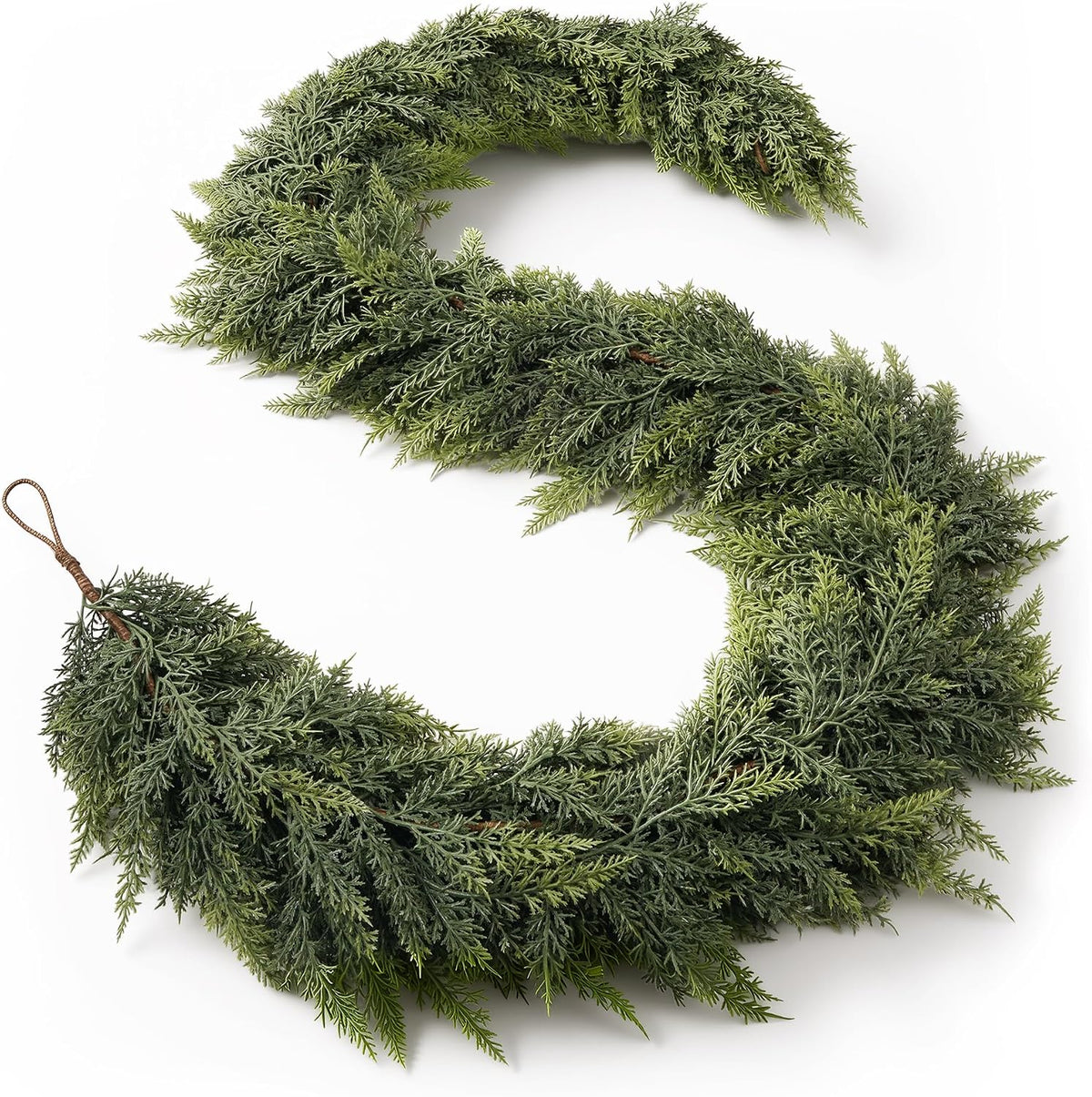 picktop 8 ft cedar garland, realistic high-density artificial, main product view