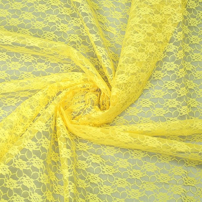 MDS Pack of 12 Wedding 12 x 108 inches Satin Table Runner for Wedding, Decorations for Birthday Parties, Banquets, Graduations, Engagements, Runners fit Rectangle, Round Table- Yellow