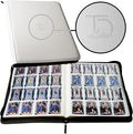 TopDeck TCG Binder - White, 16 Pocket Side Loading Card Binder, Compatible with Pokemon, Yu-Gi-Oh, Magic the Gathering, and More