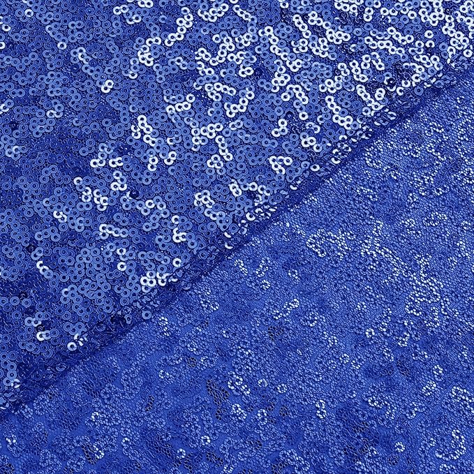 Sugargirl Navy Blue Sequin Backdrop Curtain 4 Panels 2FTx8FT Glitter Navy Blue Background Drapes Sparkle Photography Backdrop for Party Wedding Birthday Wall Decoration