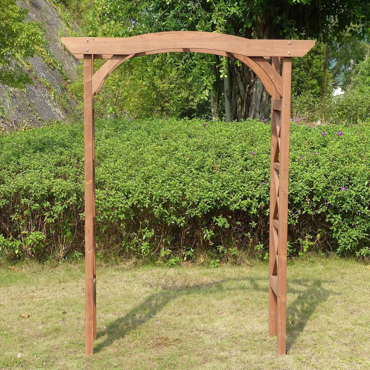 Maykoosh Asian Aesthetics Arbor, 60" W x 79.53" H, Rectangular Wood...