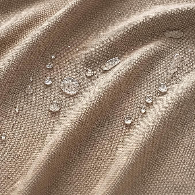 MIULEE Brown Linen Tablecloth 52x70 Inch Rectangle Table Cloth Waterproof,Stain Resistant & Wrinkle Resistant for Dining Party Wedding