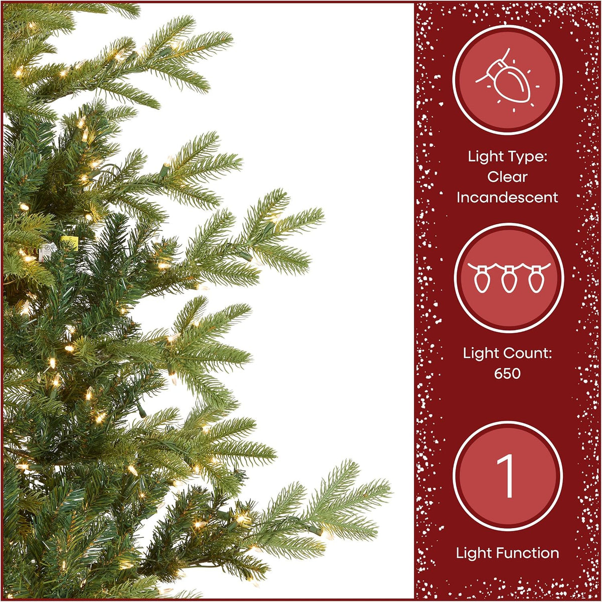 national tree company 6.5ft pre-lit norwegian spruce christmas on a desk or shelf