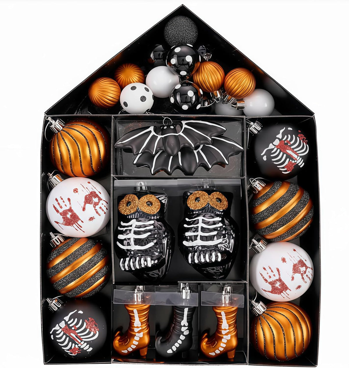 Valery Madelyn 40ct Halloween Ornaments Shatterproof Tree Decoration Indoor