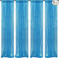 Poise3EHome Turquoise Sequin Backdrop Curtains, 4 Panels Sequin Backdrop, 2FTx8FT Sequin Curtains for Party Wedding Sequence Backdrop