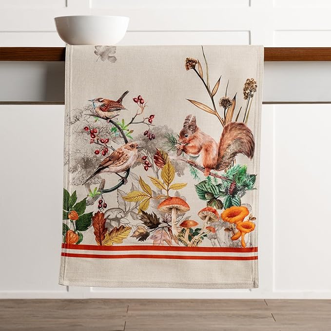 Maison d' Hermine Table Runner 100% Cotton Double Layer Table Runners 72 inches Long for Thanksgiving Christmas Decorations Home Kitchen Dining Party Wedding (Recolte, 14.5" x 72")