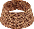 CENBOSS Rattan Christmas Tree Collar, Brown Wash, 42 inch | Easy to Assemble & Store