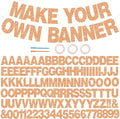 BEISHIDA 116 PCS Glitter Color Orange DIY Letter Banner Kit Make Your Own Banner，Including 111 Letters and Numbers 3 Rope and 6 Threading Device,Customized for Birthday Halloween Wedding Party Decor